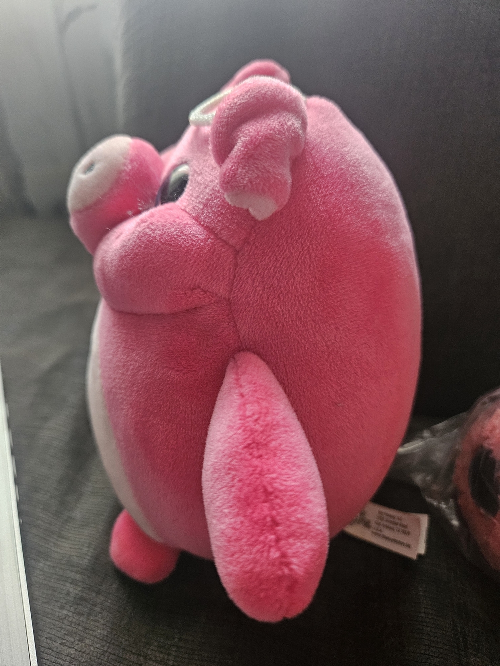 Plush Pink Pig Stuffed Animal - Soft Squishy Toy - Picture 3 of 3